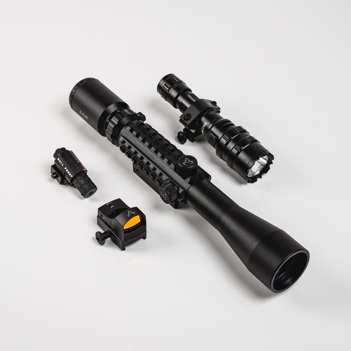 3-9x40 STED X Scope Kit (Red dot, Laser, Torch)