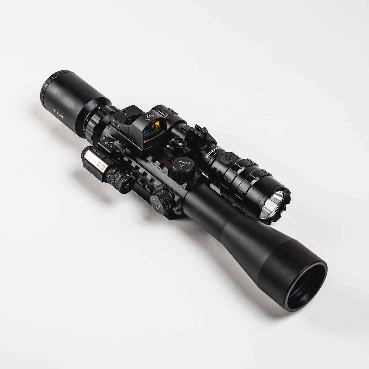 3-9x40 STED X Scope Kit (Red dot, Laser, Torch)