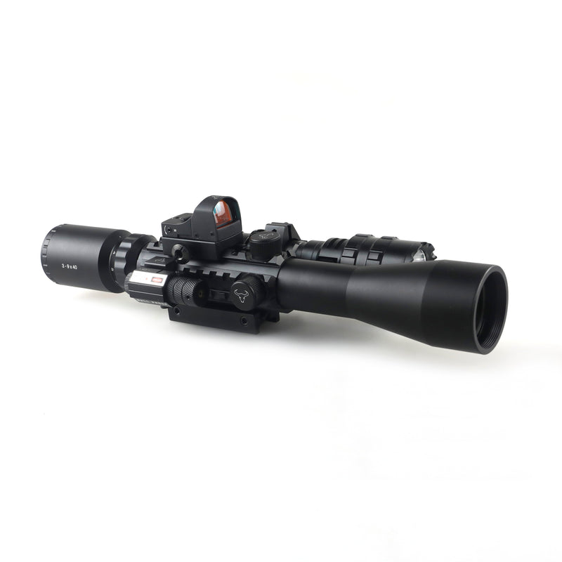 3-9x40 STED X Scope Kit (Red dot, Laser, Torch)
